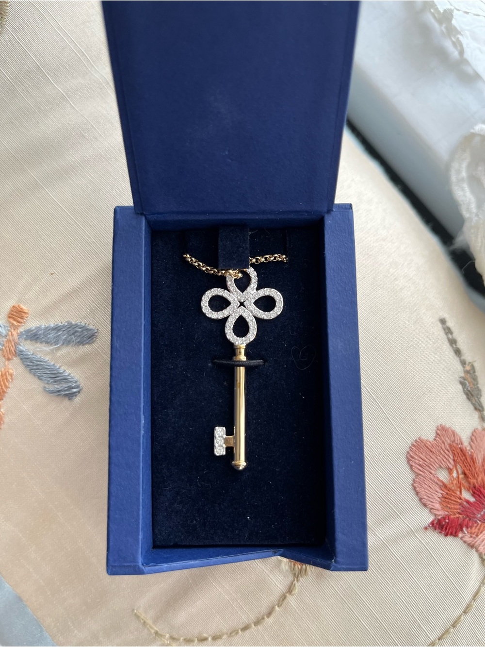 Swarovski Key Necklace